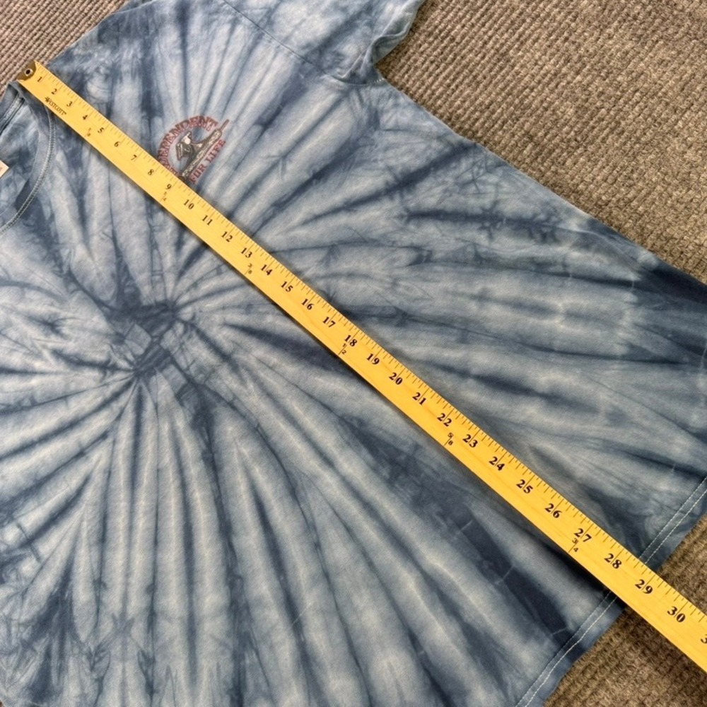 Independent Truck Co Tie Dye Skateboard T-Shirt Blue Vulture Graphic Men 2XL Tee - Picture 11 of 13
